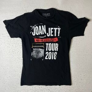 Joan Jett and The Blackhearts Tour 2018‎ T-Shirt Mens Medium Black Rock Concert